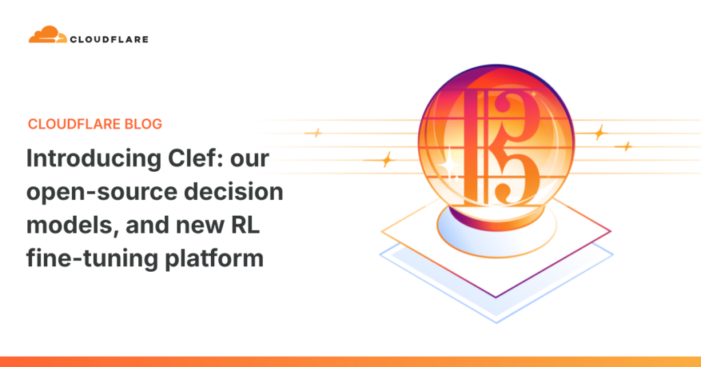 Ilustración de Cloudflare para el anuncio de los modelos Clef
