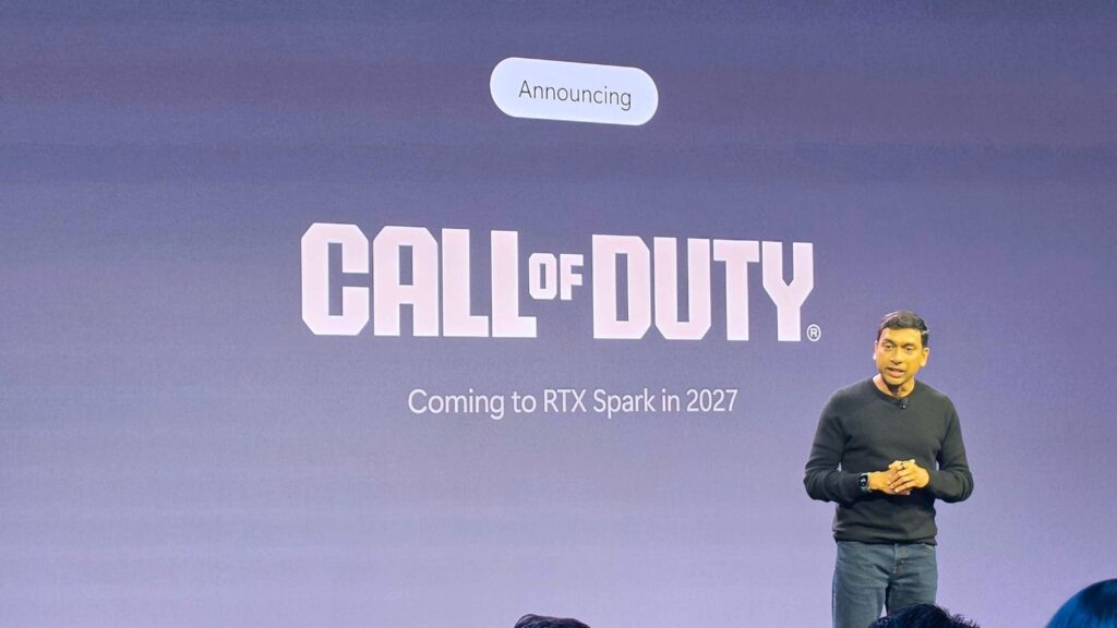 Pavan Davuluri anuncia la llegada de Call of Duty a RTX Spark en 2027.