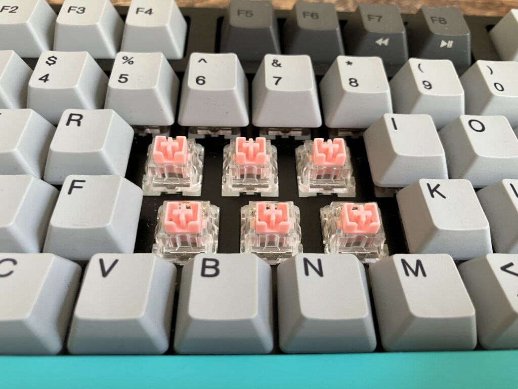Interruptor capacitivo electrostático Flaming de Varmilo.