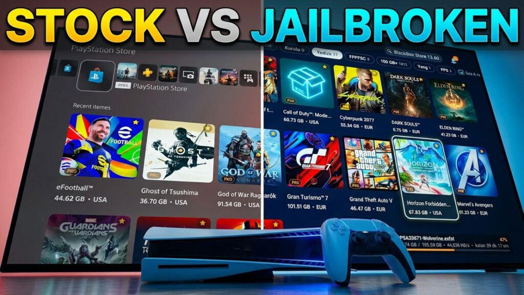 BlackBox Store para PS5 ya tiene beta: novedades de la versión 1.0.7 Interfaz de BlackBox para PS5 mostrada en el vídeo oficial de presentación de su beta