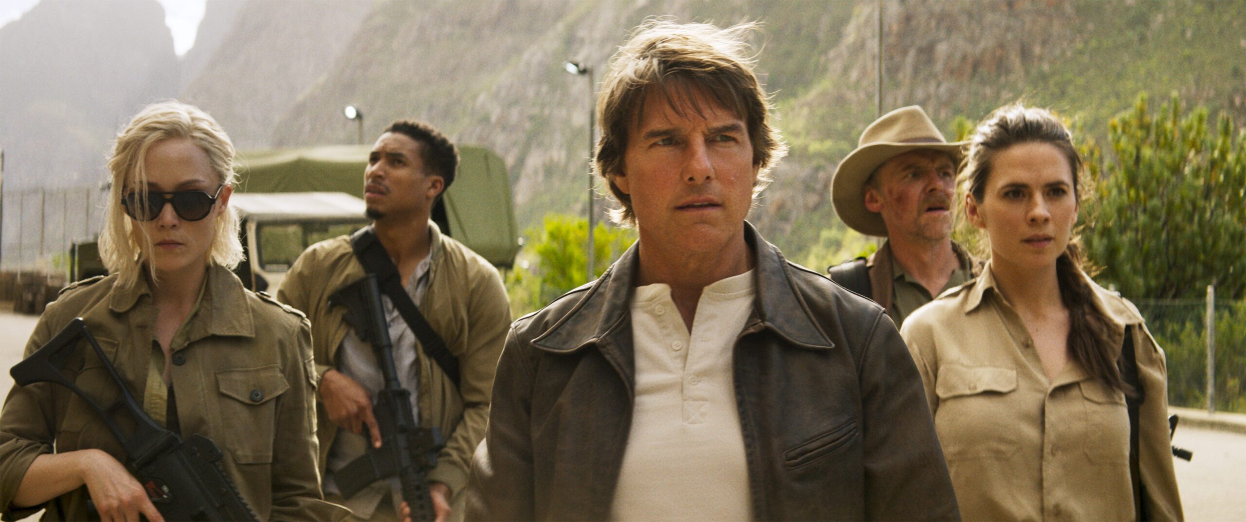 Tom Cruise y el equipo de Misión imposible: Sentencia final