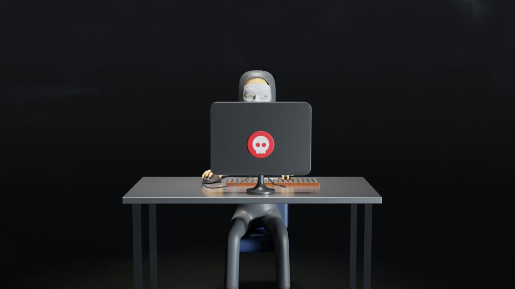 Fotografía ilustrativa de un portátil asociado a ciberseguridad; no representa el ataque a bancos de Corea del Sur.