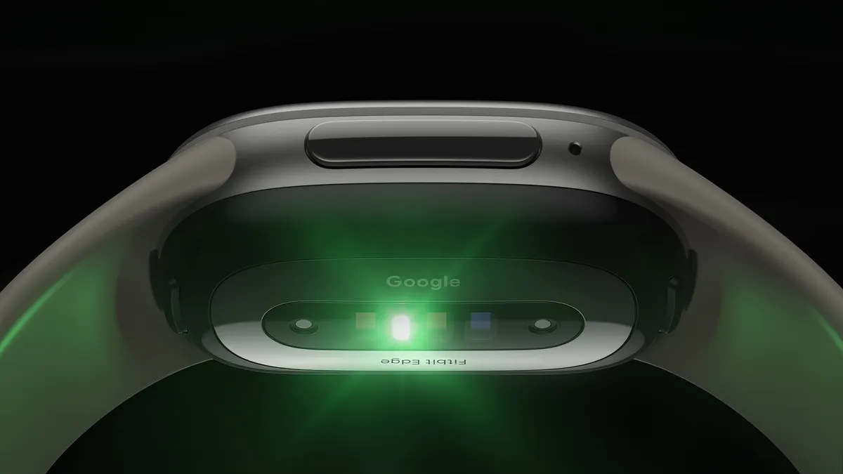 Sensores de salud integrados en la parte inferior de Google Fitbit Edge