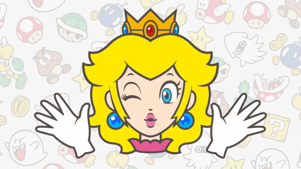 Imagen promocional de Hello, Peach!, la aplicación de My Mario para Nintendo Switch.