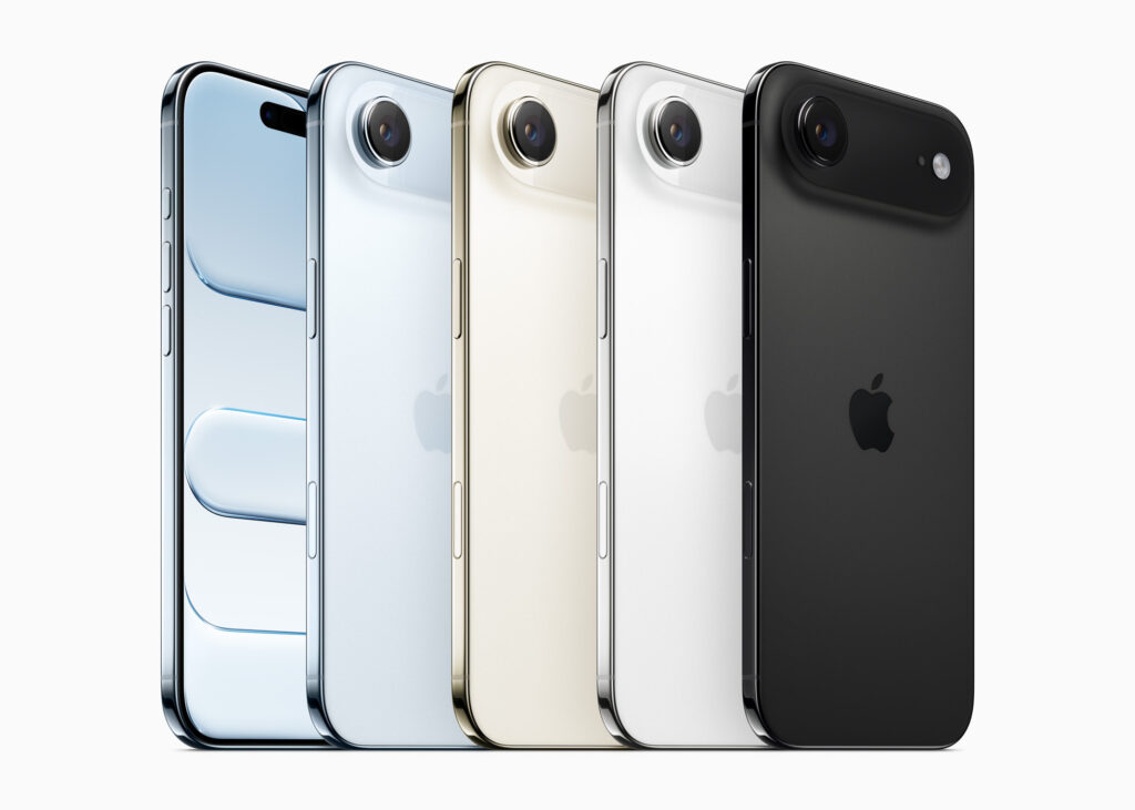 iPhone Air de primera generación en sus cuatro acabados oficiales