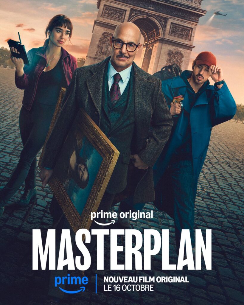 Qué ver este fin de semana: 10 estrenos y recomendaciones en streaming (16-18 de octubre) Cartel promocional de Masterplan, película de Prime Video